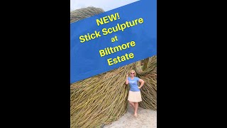 Stickwork Sculpture at Biltmore Estate | Asheville, NC | The Stick Man | #shorts