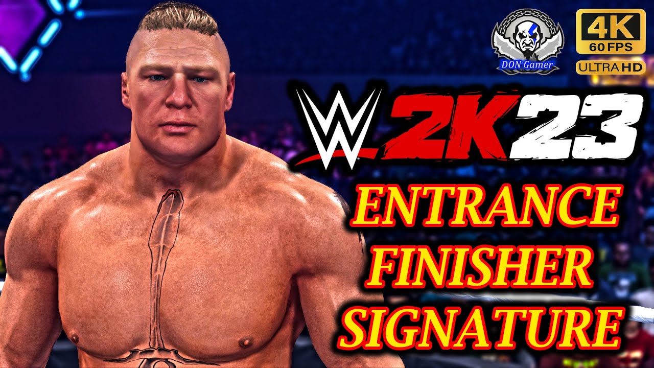 WWE 2K23 Brock Lesnar '14 Entrance, Finisher & Signature - YouTube