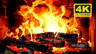 🔥 FIREPLACE Ultra HD 4K. Fireplace with Crackling Fire Sounds. Fireplace Burning. Fire Background