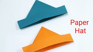 How to make paper Hat, origami paper hat,simple and easy paper crafts,
