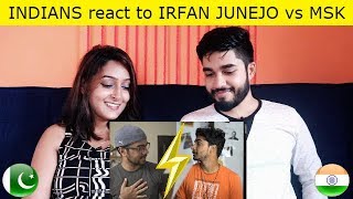 Indians react to IRFAN JUNEJO vs MSK (India vs Pakistan)