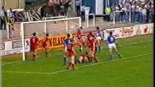 Football Hooligans, Bristol Rovers v WBA, Twerton Park, May 1991