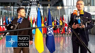 NATO Secretary General with the President of Ukraine 🇺🇦 Volodymyr Zelenskyy, 11 OCT 2023
