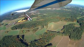 Drachen Starrflügler Windenschlepp am 15. OKT 2017 in Siegritz, Pilot Ernst Lehmann