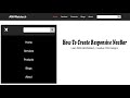 html and css | responsive navbar with search box in html css | am webtech