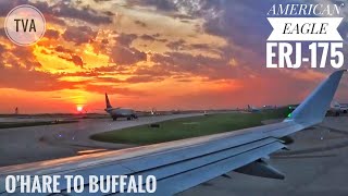 American Eagle ERJ-175 | Chicago to Buffalo Niagara Full Journey