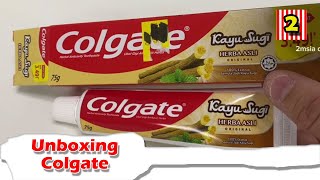 Unboxing Toothpaste Colgate Kayu Sugi