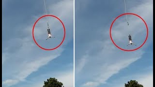 CRAZY BUNGEE JUMPING 100M ACCIDENT FAIL! ROPE GETS CUT \u0026 FREE FALL!