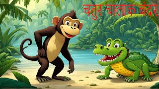 चतुर चालाक बंदर  clever clever monkey #chalak monkey