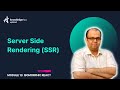 13.1. Server Side Rendering | React Tutorial for Beginners | KnowledgeHut