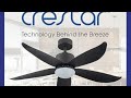 Price and Mechanical Crestar Value Air 48 / 55 Inch 5 Blades Ceiling Fan With 3-Tone LED Light RC