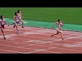 2012熊本県高校総体陸上　～ 女子100m決勝 ～