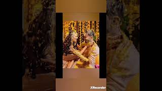 #KL Rahul🏏 & Athiya Shetty👧 haldi 👐 ceremony 💍pic☺️.#klrahul #athiyashetty #shortsvideo #viralvideo