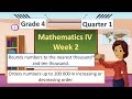 Math 4 Week 2 Quarter 1 | Rounding Numbers and Ordering Numbers