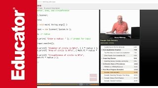 Java: Working with Java (Circle Program)