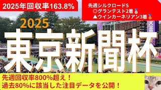 【東京新聞杯】過去6年間で80%に該当！ブレイディヴェーグ不安？4歳馬優勢？週中解説動画