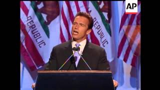 California's governor makes his inaugural address today.