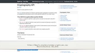 web crypto tutorial aes encryption decryption