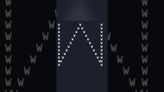 #Shorts🔥 Java Program Print Alphabet ( W ) using for loop.