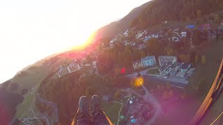 Donovaly paragliding - západ Slnka