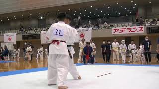 【新極真会】第37回全中国空手道選手権大会　準決勝2　松田和樹　対　古本翔基   SHINKYOKUSHINKAI