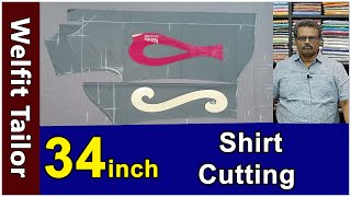 34 inch Sleeve Fit Shirt Cutting | Welfit Tailor