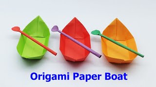How To Make a Paper Boat -  Origami Paper Boat Tutorial