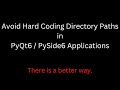 How to not hard code directory paths in Python.