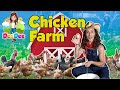 Animals for kids | Chicken Farm with DeeDee 🐓