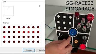 Botonera de simulación SG Race23 Funcionamiento general