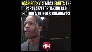 A$AP ROCKY ALMOST FIGHTS PAPARAZZI FOR TAKING BAD PHOTOS…😬😬 | #SHORTS #ASAPROCKY #RIHANNA #LOL