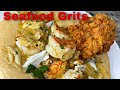 Seafood Loaded Grits| Smoked Gouda Grits | Fried Lobster Tail | Shrimp and Crab