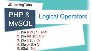 Php Logical Operators, And, or, not, join condition