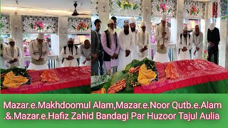 Mazare Huzoor Makhdoomul Alam, Noor Qutbe Alam Aur Haafiz Zahid Bandagi Par Peer Sb