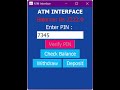 ATM Interface | Java project | AWT & Swing