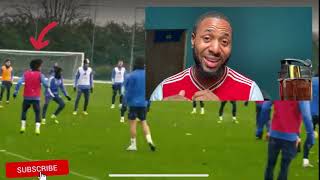 Arsenal team training at London Conley | Tierney missing | Willian woeful | Odegaard looks ready🔥