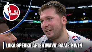 Luka Doncic says Mavericks had to prove in Game 2 they could play with Clippers | NBA on ESPN