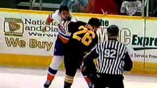 Hockeyfighters.cz  Brett Gallant vs Colby Cohen.wmv