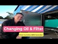 Onan Cummins 5500 generator oil and filter change