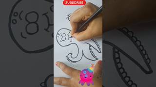 Draw Cute 🐙Octopus #easy#kids#drawing#🐙octopusdrawing