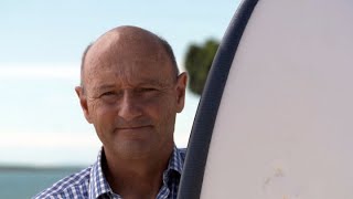 Man recounts encounter with great white shark which clamped on to his surfboard