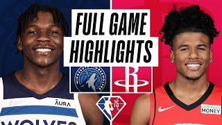 Minnesota Timberwolves vs. Houston Rockets Full Game Highlights | 2021-22 NBA Season