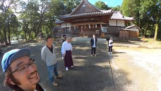 20201103美郷フィールドワーク03b＿八幡神社02 宮司さん登場 GH013396（コミュニティ論08_03b）