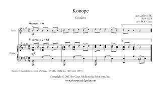 Janacek : Konope (Coufava) - Violin