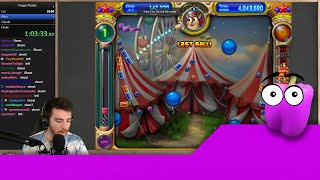 Doug and Twitch Chat speedrun Peggle Nights (VOD)