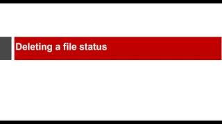 Admin Management: Add, Edit and Delete file status with KRIS Record and Document Management System