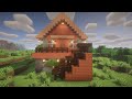 minecraft creative build an acacia wood house tutorial 🌳🏠