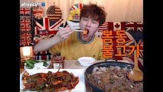 BJ꽃돼지 봄동겉절이+뚝배기불고기 먹방