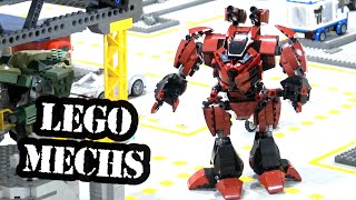 Huge LEGO Mech Base Battle with 50+ Mechs!
