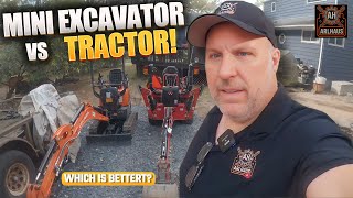 Chinese Mini Excavator vs Tractor Backhoe | Shanding SD12U Digging Test vs Massey Ferguson